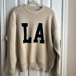 PacSun LA Beige Knit Sweater